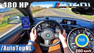 480HP BMW M140i xDrive on Autobahn by AutoTopNL [upl. by Diann]