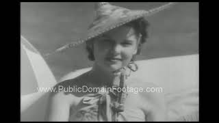 1936 Womens Swimsuit Fashions archival footage [upl. by Aisya466]