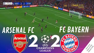 Arsenal 22 Bayern Munchen  Champions League 2324  Match Highlights VG Simulation amp Recreation [upl. by Amihsat]