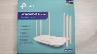 TPLink Archer C86 AC1900 Wifi Dual band Gigabit router Unboxing  1900 Mbps Dual band  One Mesh [upl. by Elleb67]