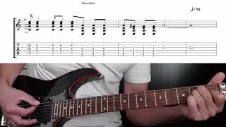 Ecstasy of Gold rhythm guitar standard tune TABS Metallica Ennio Morricone [upl. by Finstad]