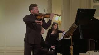 Pavel Milyukov violin English Hall of St Petersburg Music House 20180117 Part 1 [upl. by Nowyt]