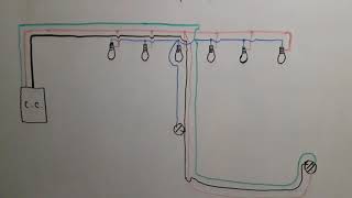 PRÁCTICA N°5 INST 6 LÁMPARAS EN PARALELO Y DERIVANDO HACIA UN CONTACTO DOBLE DESDE EL INTERRUPTOR [upl. by Bettine]