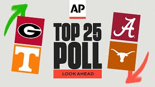 College Football Week 9 AP Top 25 Look Ahead Oregon new No 1 Alabama OUT of CFP after 2nd loss [upl. by Enimaj]