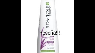 Matrix Biolage Ultra Hydra Source Acondicionador Reseña [upl. by Bremer]