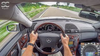 MercedesBenz CL 500 2000 on German Autobahn  POV High Speed Drive [upl. by Edwin120]