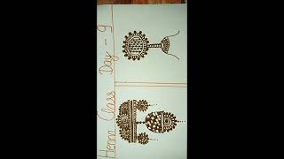 henna mehandi design class 9 [upl. by Nefets]