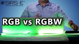 RGB vs RGBW LED Strips Differences by SIRSE [upl. by Salb]