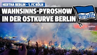 HerthaFans mit WahnsinnsPyro gegen Köln  Hertha BSC  1 FC Köln [upl. by Elleirb]