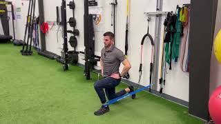 Half Kneel Dorsiflexion Mobilization with Band Distraction [upl. by Natanhoj]