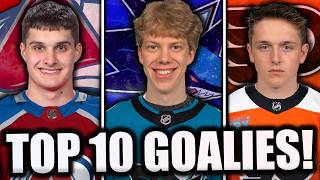 Top 10 BEST Goalie Prospects In The 2024 NHL Draft [upl. by Assirrak389]