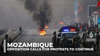 Mozambique opposition urges continued protests over disputed election [upl. by Madancy]