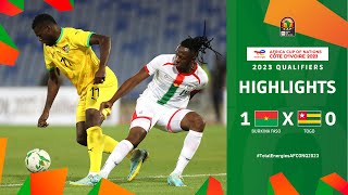 Burkina Faso 🆚 Togo  Highlights  TotalEnergiesAFCONQ2023  MD3 Group B [upl. by Streeter]