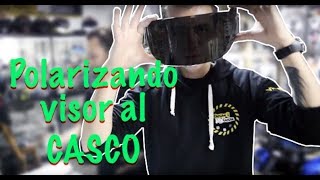 Personalizando el visor del casco ¿como nos quedo Visor negro o transparente [upl. by Eniamrahs]