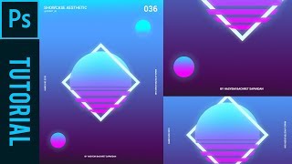 Showcase Aesthetic  Tutorial Photoshop CC 2019 [upl. by Norval]