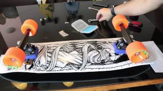 Tutorial  Montando um Longboard passo a passo [upl. by Dolorita]