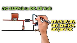 AC 220V to DC ALL Volt 2V4V6V8V10V12V14V16V18V DC OUT AC to DC Converter [upl. by Spillar376]