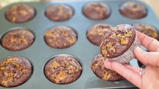 Muffin soffici al Cioccolato profumati Allarancia 🍊  Ricetta semplice veloce e golosa asmr [upl. by Carin]