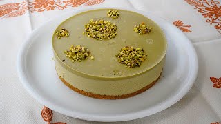 Ricetta Cheesecake al pistacchio  Pistachio Cheesecake recipe ASMR cakeshare [upl. by Saisoj]