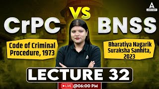 CrPC 1973 vs BNSS 2023  Lecture32  By Divyanshi Maam [upl. by Behah]