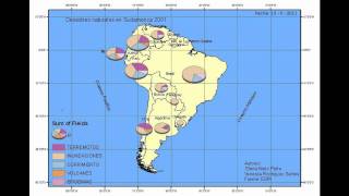 Planisferio en proyección de Mollweide y mapa en proyección cónica de Albers [upl. by Kele]