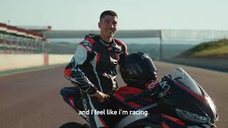 Aprilia RS 457  Track test by Maverick Viñales 🚀  RS 457 Test Ride Review by Maverick Viñales [upl. by Alyosha919]