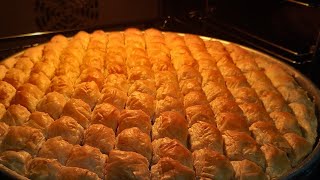 Şimdiye Kadar Hiç Bu Kadar Kolay BAKLAVA Yapmamıştım❗ Çıtır Çıtır El Açması Ev Baklavası [upl. by Knutson237]