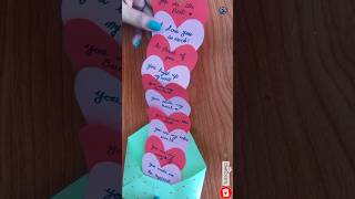 Heart Secret Message Gift For BoyfriendGirlfriendBestfriend On Valentines Day  3D Paper Crafts [upl. by Nichole]