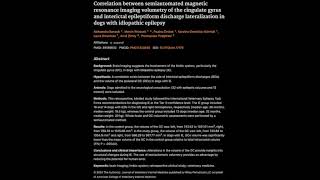 MRI Volumetric of cingulate gyrus and idiopathic epilepsy [upl. by Renba]