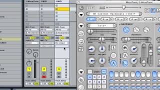 Setting up MicroTonic pitched mode in Ableton Live [upl. by Anilatsyrc]