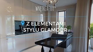 Aranżacja mieszkania z elementami stylu glamour  130 m² projekt wnętrz architekt [upl. by Nosro978]