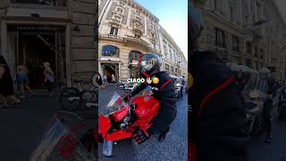 Non è questione di cavalli ma di sorrisi🔥viralvideoshortvideoshortsducatiyoutubeshortsbikers [upl. by Hewes]