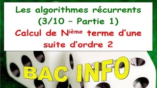 Les algorithmes récurrents 310  Part 1 [upl. by Adnilak]