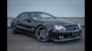 MercedesBenz SL500 Brabus kit Walkaround and Test drive  Youngtimercareu  FOR SALE  POV [upl. by Akilegna]