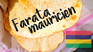 Farata ou roti mauricien  Pain plat facile pour fajita ou burrito [upl. by Zetnod]