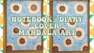 Notebook  Diary Cover Mandala Art  Front Cover Art  mandala drawing [upl. by Evars248]