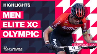 Snowshoe  Men Elite XCO Highlights  2023 UCI Mountain Bike World Cup [upl. by Attenohs465]