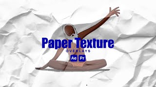 Paper Texture Overlays After Effects Tutorial [upl. by Roley]