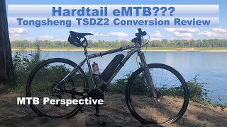 Hardtail eMTB Ebike conversion Tongsheng TSDZ2 and Open Source Firmware Review [upl. by Deevan]