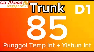 4K GoAhead Trunk Bus Service 85 Direction 1  Hyperlapse amp Route Visual [upl. by Novaj]