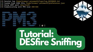 Proxmark3 Tutorial Sniffing MIFARE DESFire Cards [upl. by Aznarepse]