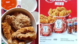 Kfc te giye khelam pujo special menu😊😊😊 [upl. by Ahsienor]