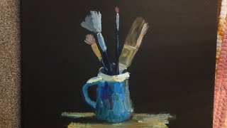 Acrylic Impasto Painting  Still Life [upl. by Camroc162]