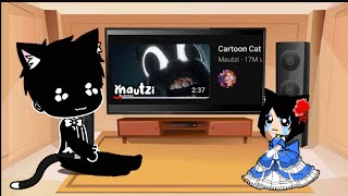 my wife and oc au Markus react to cartoon cat song quotoutrun this cat by mautzi ft Connor crisis [upl. by Ennoved]