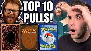 Top 10 BEST Trading Card Pulls EVER SEEN 3000000 [upl. by Cerallua565]