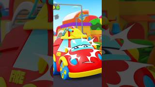 Wheels On The Firetruck shorts nurseryrhymes streetvehicles carcartoons kidscar [upl. by Oinota]