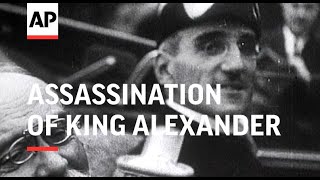 First Pictures of Assassination of King Alexander  1934 [upl. by Bertle506]