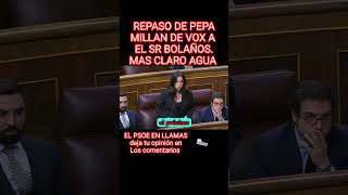 quotIMPERDIBLEquot REPASO MONUMENTAL DE PEPA MILLAN A BOLAÑOS EL PSOE EN LLAMAS 🔥 [upl. by Okime]