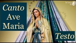 Ave Maria di Medjugorje  Canto con Testo [upl. by Nyleaj797]