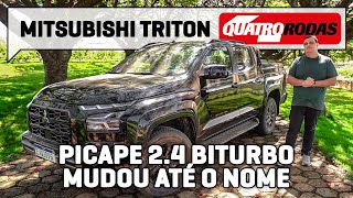 Mitsubishi Triton 2025 abandona nome L200 e está MAIS POTENTE QUE HILUX com 24 biturbo [upl. by Aineval]